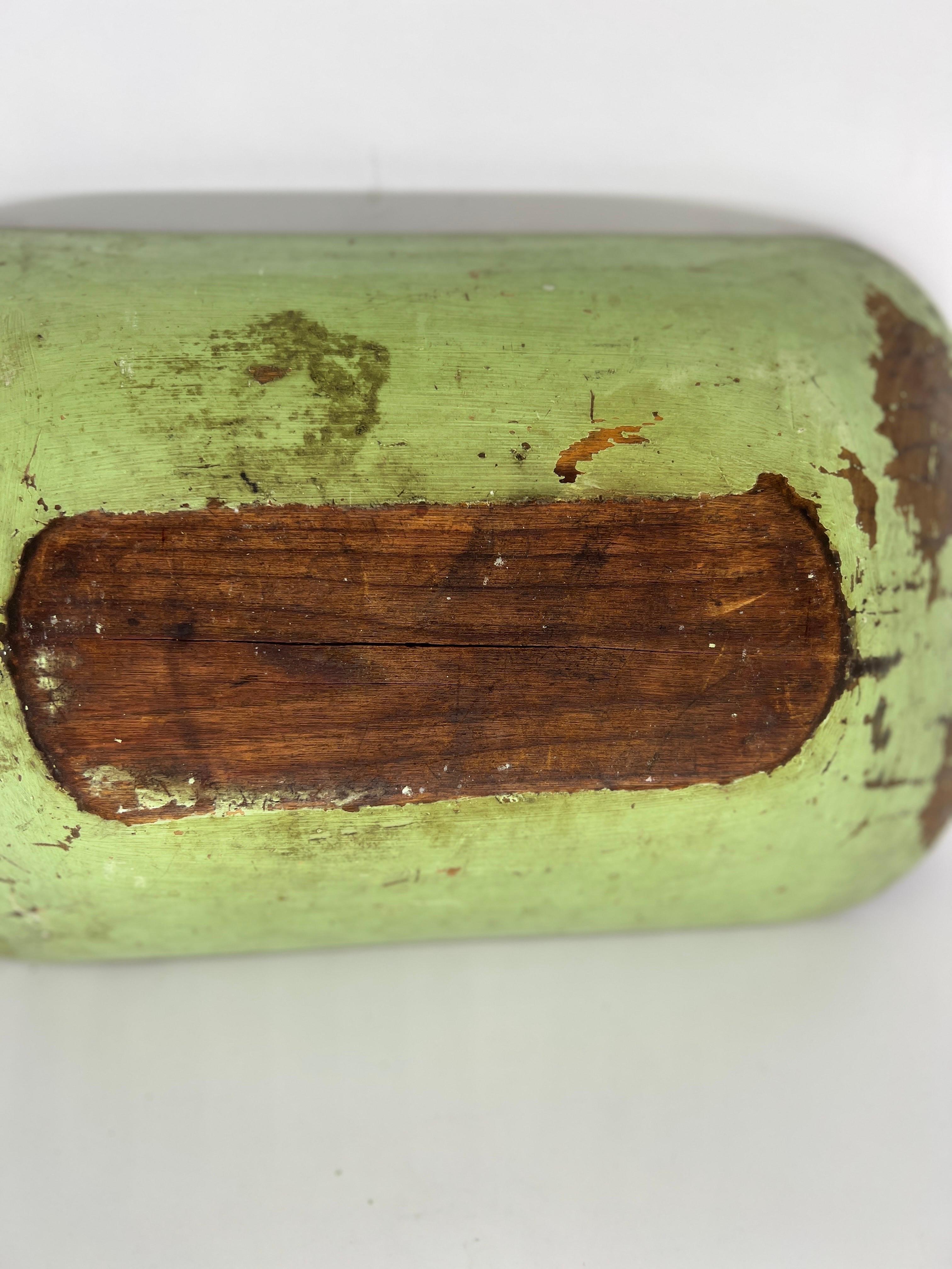 Antike Primitive Pennsylvania-Farbe-Dekoschale aus Trocken, 18 im Angebot 3