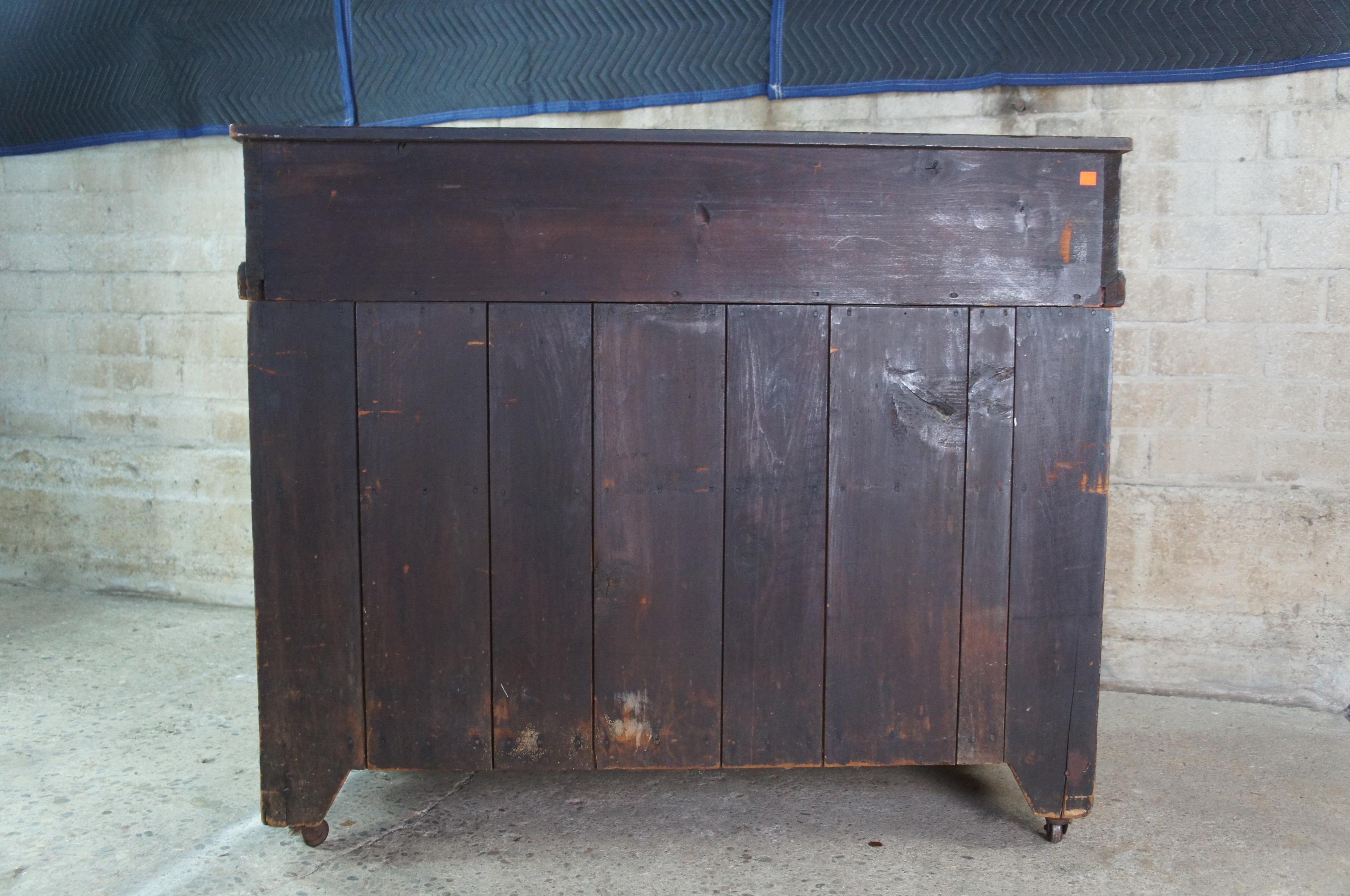 Antique Pennsylvania Pine Farmhouse Dry Sink Washstand Bar Cabinet 1