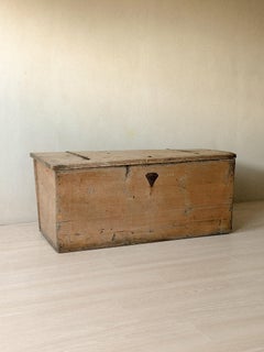 Antique Primitive Pine Chest, Scandinavia, 19th Century