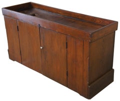 Antique Pine Early American Dry Sink Cabinet Country Farmhouse