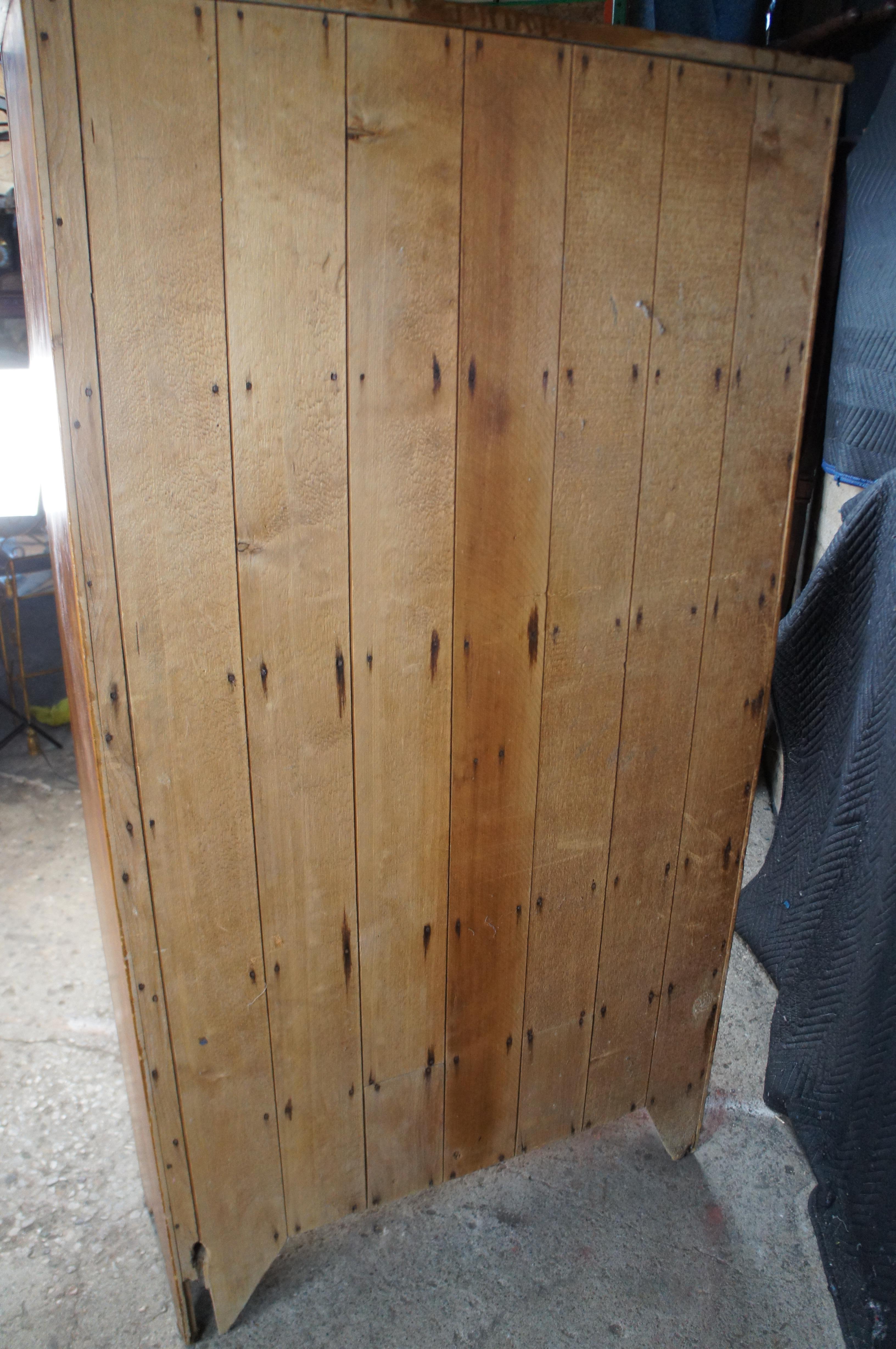 Antique Primitive Pine Punched Tin Country Pie Safe Cabinet Cupboard 73