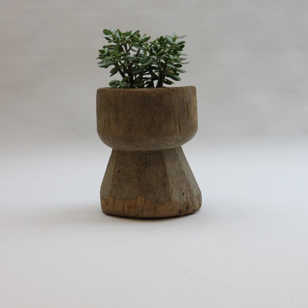 Antique Primitive Rustic African Mortar Stool im Angebot 2
