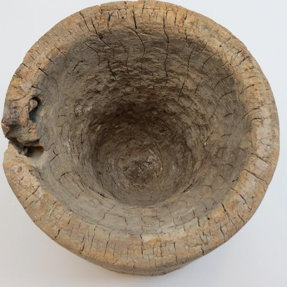 Antique Primitive Rustic African Mortar Stool im Zustand „Gut“ im Angebot in Stow on the Wold, GB