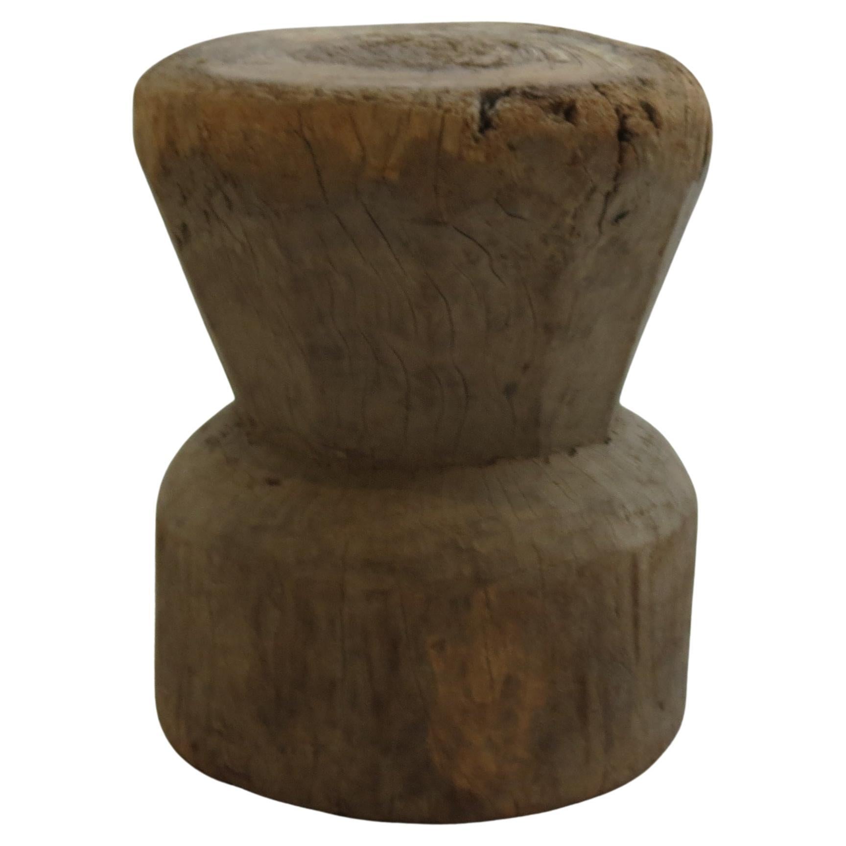 Ancienne et rustique grande table de Mortar en bois africain