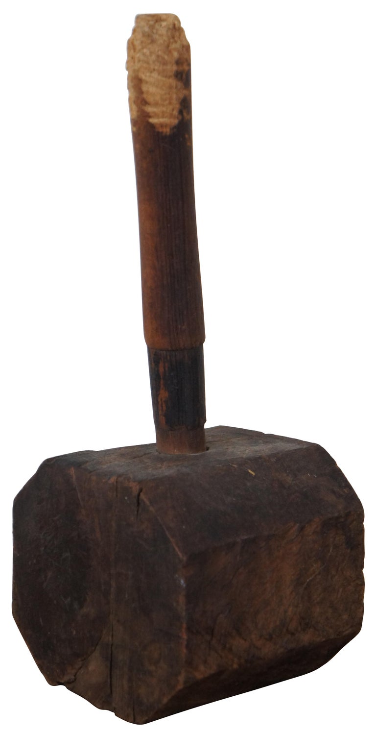 2 Pack Wood Handle Octagonal Wooden Hammer Shockproof Handle Replacement Hammers Mallets Hand Tool 13 Inch 32cm