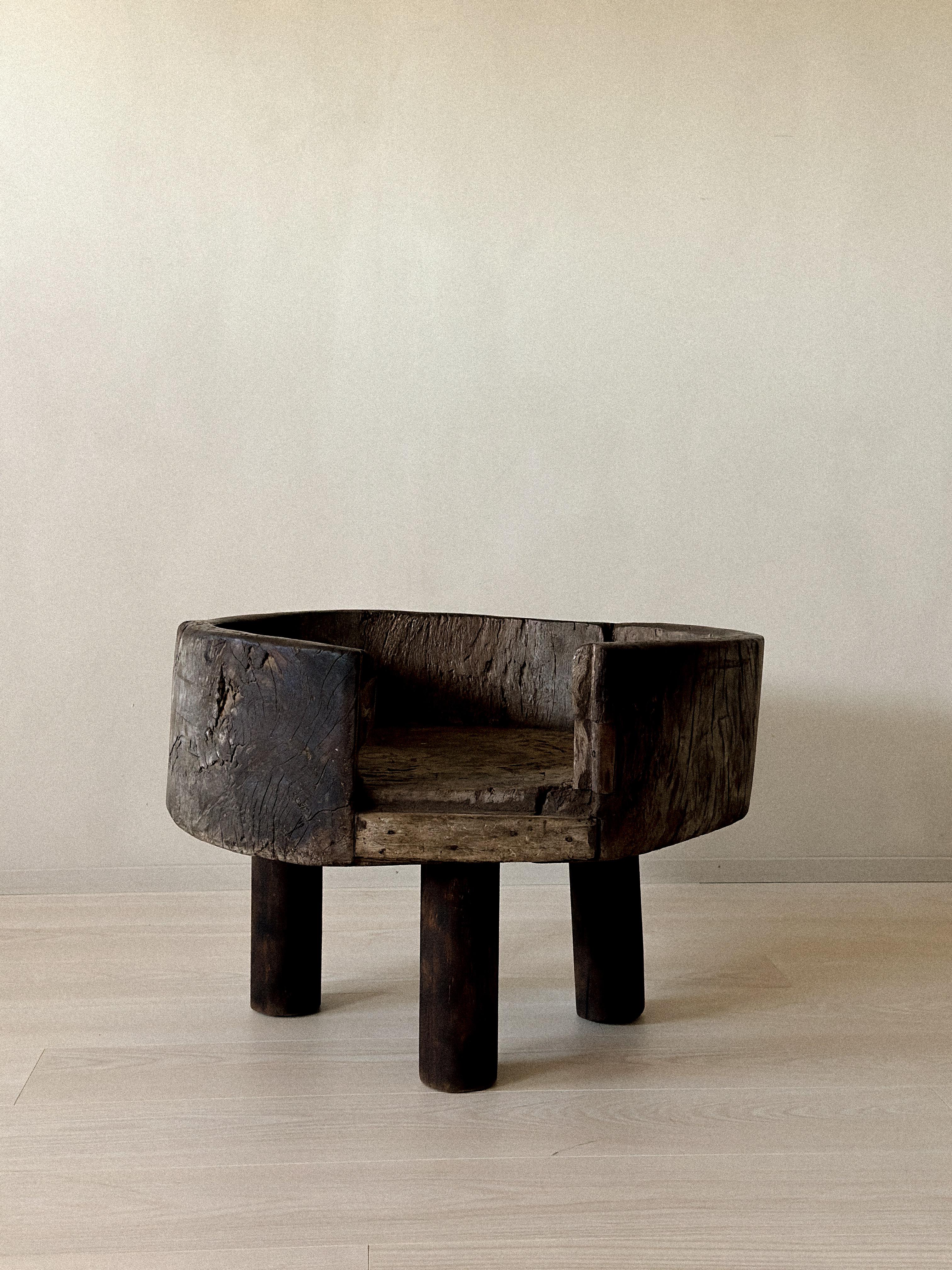 Rare antique Norwegian primitive side table, circa 1600s. Made from black alder. 

Wear consistent with age and use showing beautiful patina. Newer legs. 
