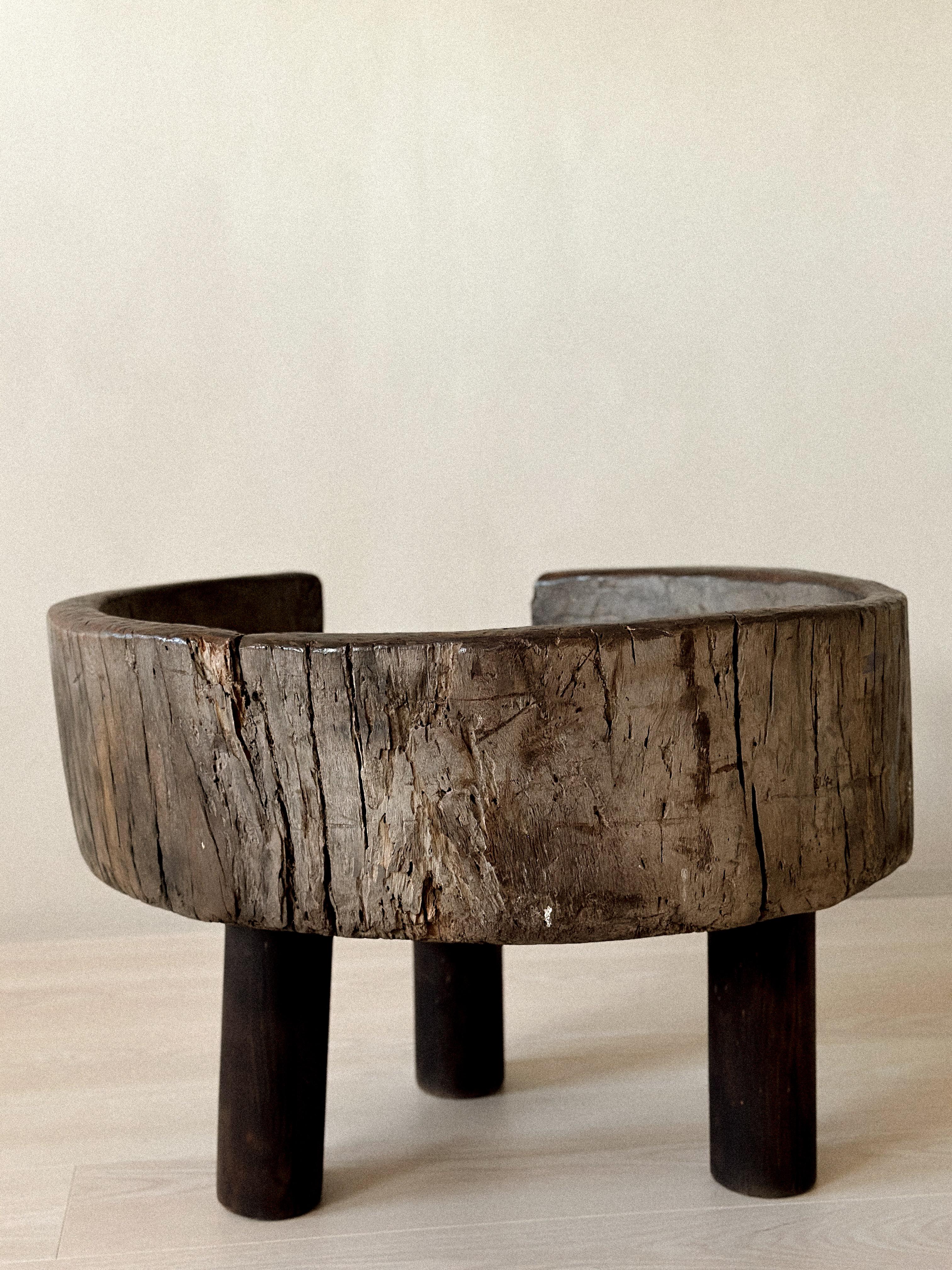 Norwegian Antique Primitive Side Table, Scandinavian Wabi Sabi, c 1600s For Sale