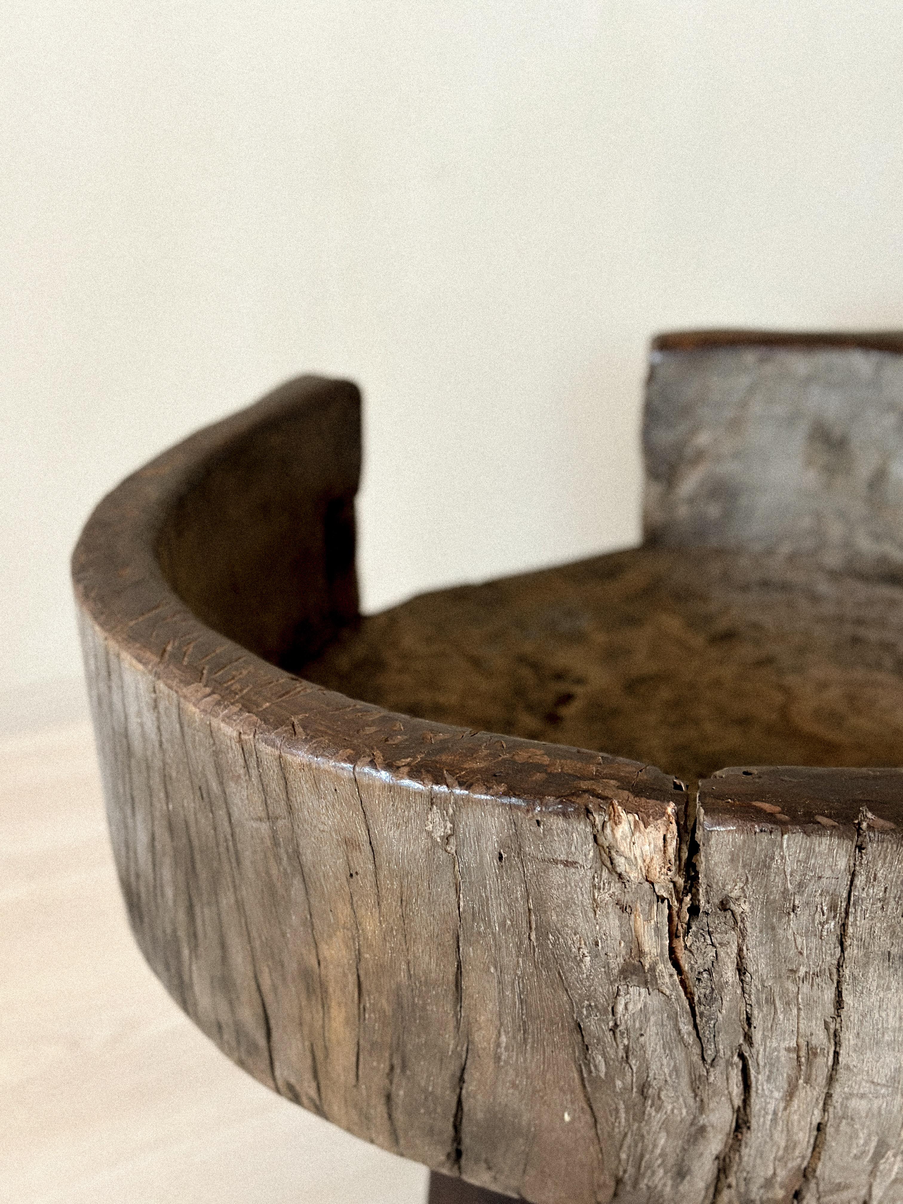 18th Century and Earlier Antique Primitive Side Table, Scandinavian Wabi Sabi, c 1600s For Sale