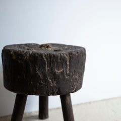Antique Primitive Stool from Spain