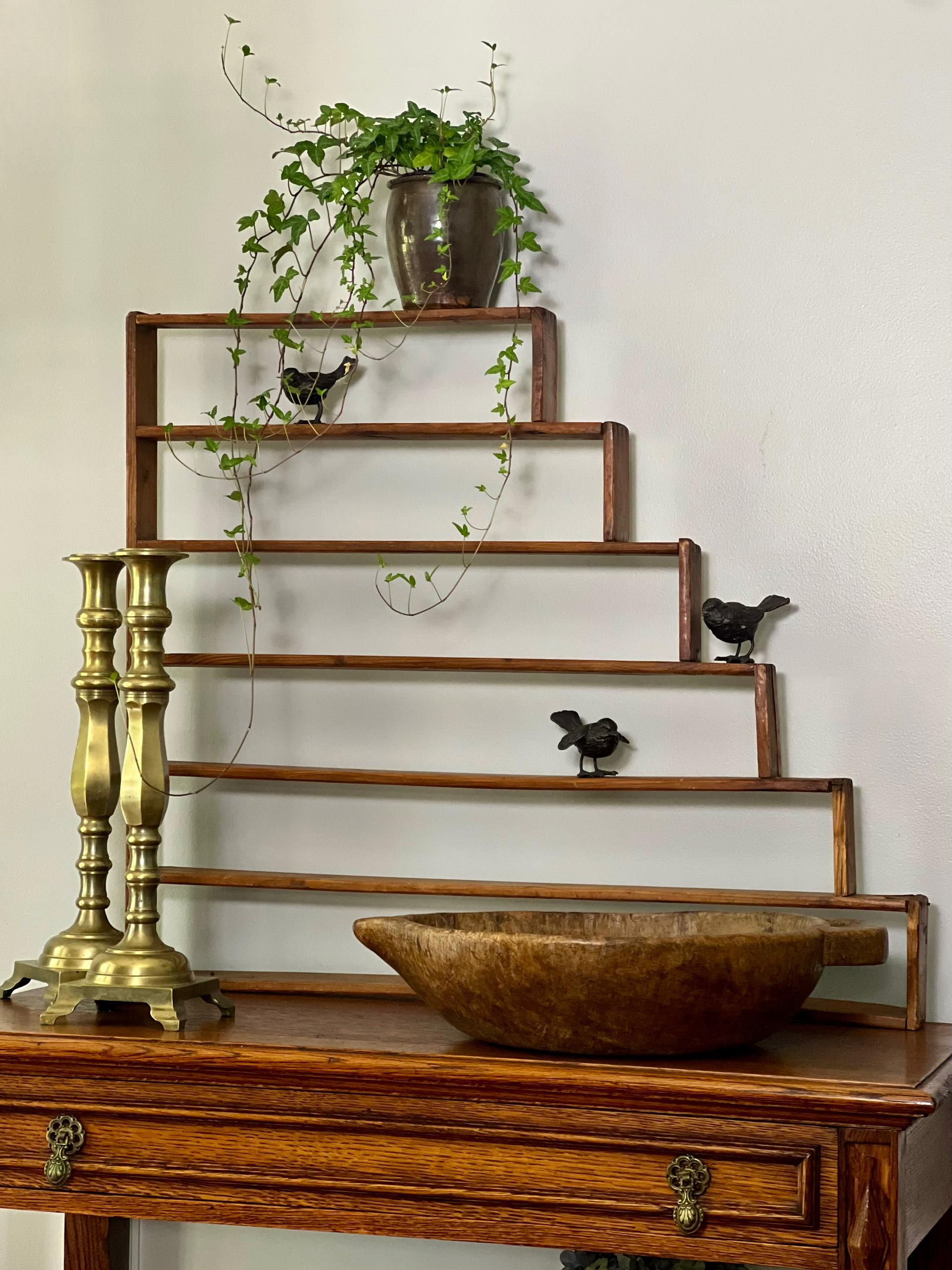 Early 20th Century Primitive Tobacco Leaf Sizer Sorter Shelves 6