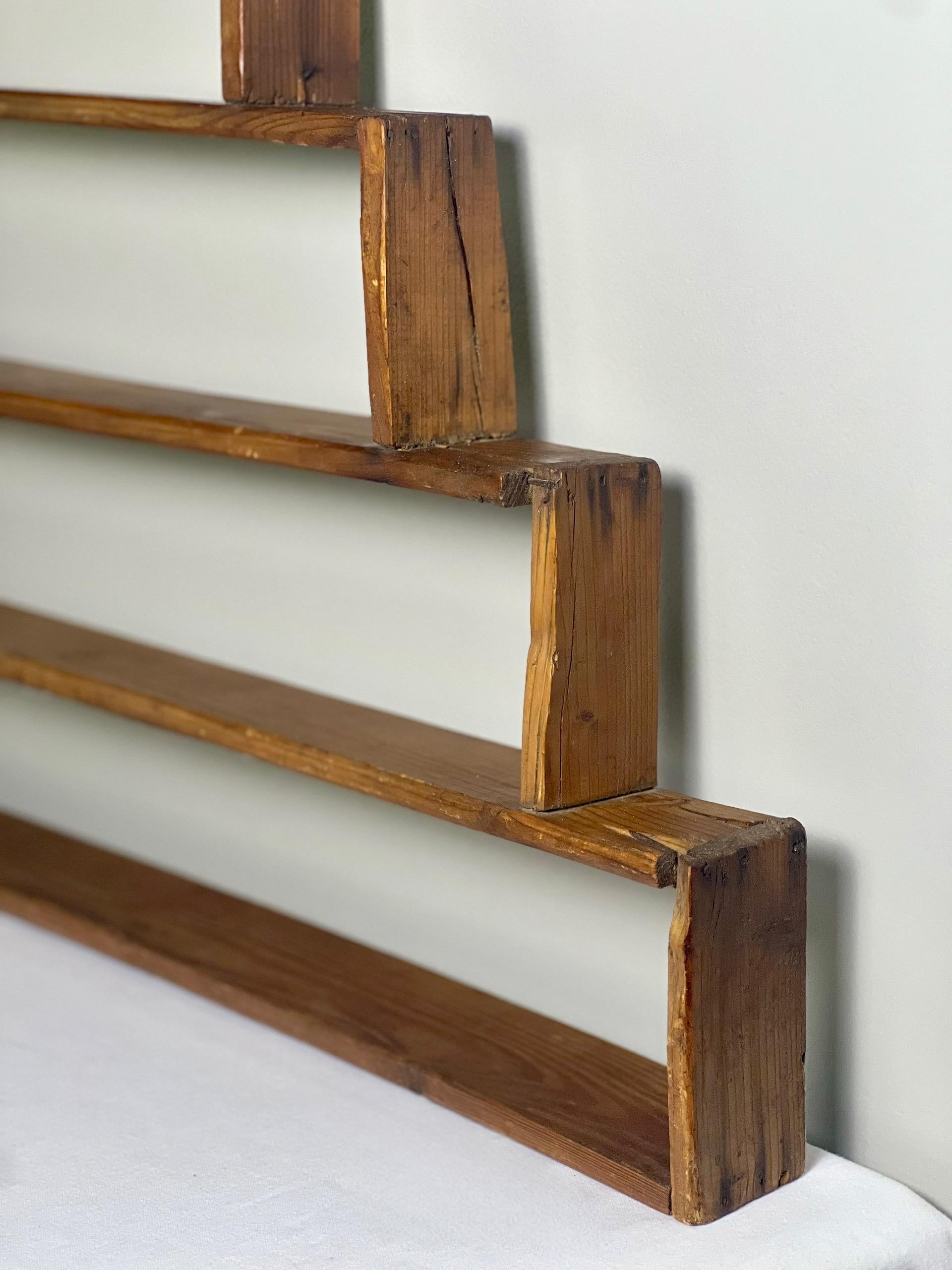 Wood Early 20th Century Primitive Tobacco Leaf Sizer Sorter Shelves
