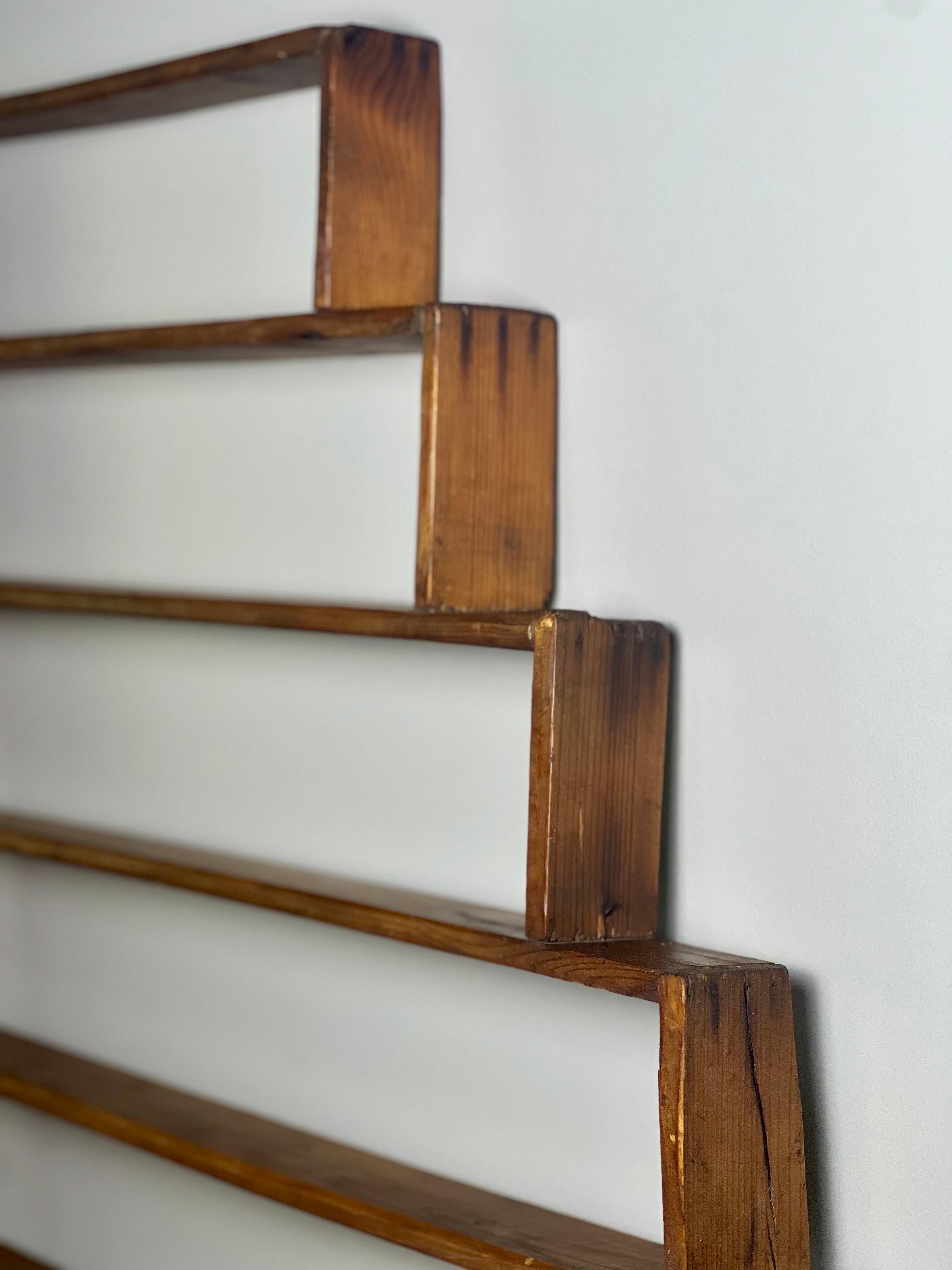 Early 20th Century Primitive Tobacco Leaf Sizer Sorter Shelves 1