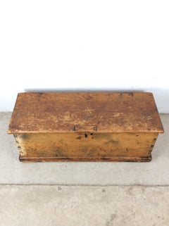 Antique Primitive Trunk with Stunning Dovetailed Joinery