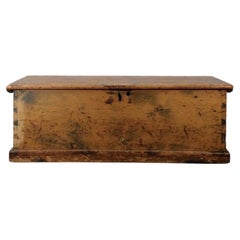 Antique Primitive Trunk with Stunning Dovetailed Joinery