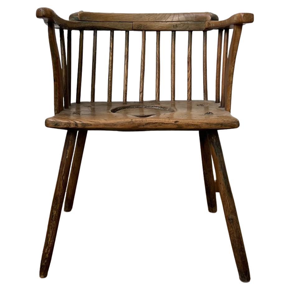 Antique Primitive Welsh Armchair