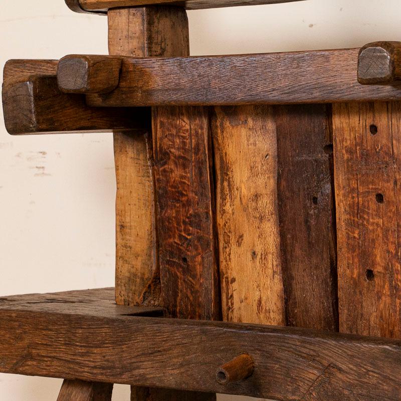 antique wooden press