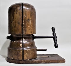 Antique Primitive Wooden Hat Stretcher or Stand