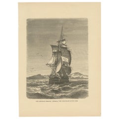 Prin antiguo de la fragata austriaca "Novara" "circa 1860