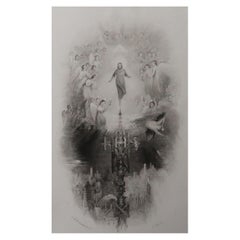 Antique Print After J.M.W Turner, the Temptation on the Pinnacle, 1835