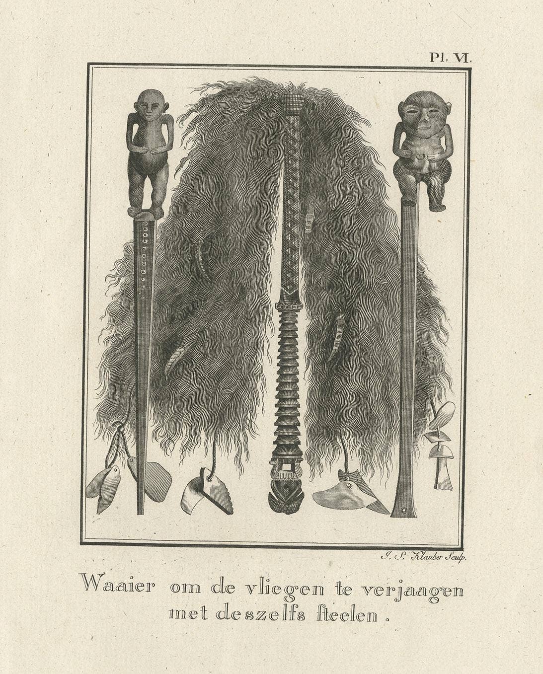 Antique Print Depicting a Tool to Repel Mosquitoes by Cook, 1803