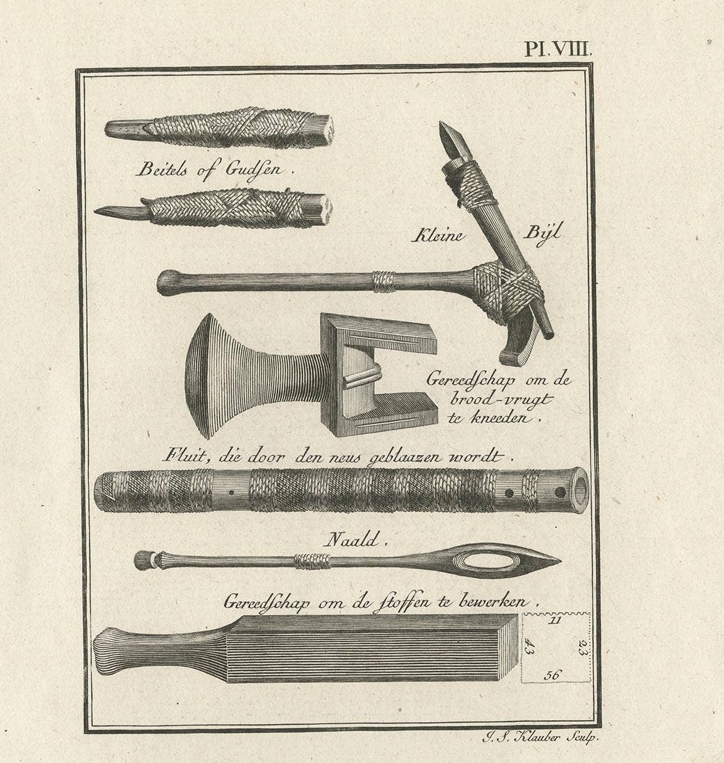 Antique Print Depicting Various Tools II by Cook, 1803
