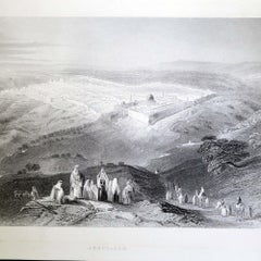 Antique Print, "Jerusalem"