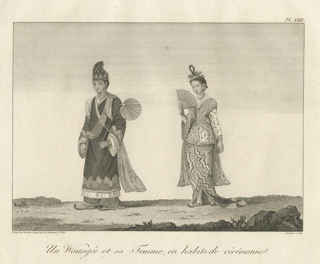 Antique Print of a Burmese member of the Council of State by Symes (1800)