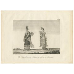 Stampa antica di un membro birmano del Consiglio di Stato di Symes (1800)