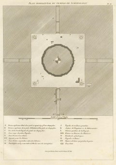Original Antique Engraving of a Burmese Temple, ca.1800