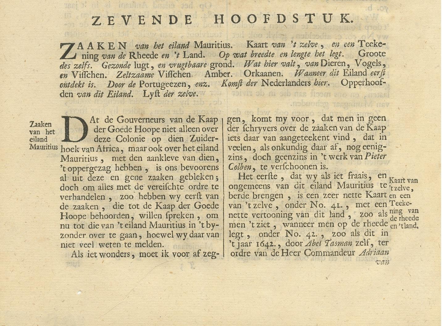 Dutch Antique Print of a Cemetery and Trade Post in Madagascar by Valentijn, '1726' For Sale