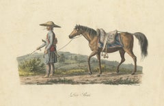 Antique Print of a Civil Servant from Java by Hurter 'circa 1830'