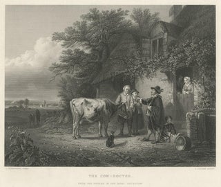 Antique Print of a Cow Doctor by Cousen, circa 1860, view 4