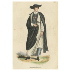 Antique Print of a Crosier from the Netherlands, 1845