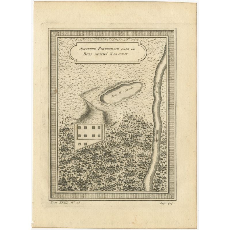 Gravure ancienne intitulée 