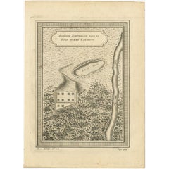 Antique Print of a Fortress in Perm Krai in Eastern Europe, Russia, 1768