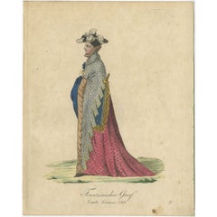 Antique Print of a French Count, 1805