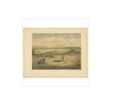 Antique Print of a Hunting Scene on Java by M.T.H. Perelaer, 1888