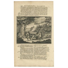 Impression ancienne d'un Norimon japonais par Valentijn, 1726