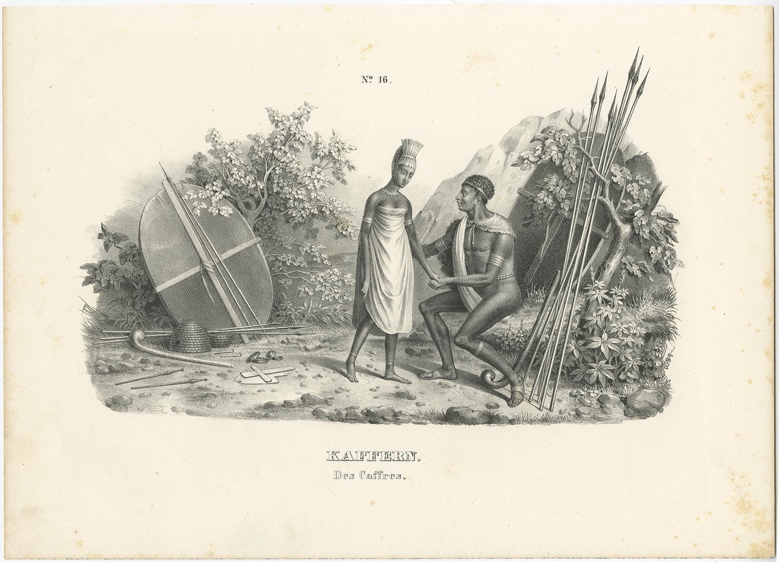 Gravure ancienne intitulée 