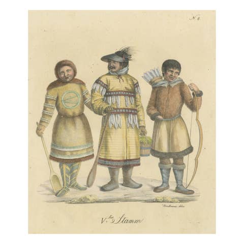 Vter Stamm – Unalaska Man, Nenet Woman, and Eskimo c.1816
