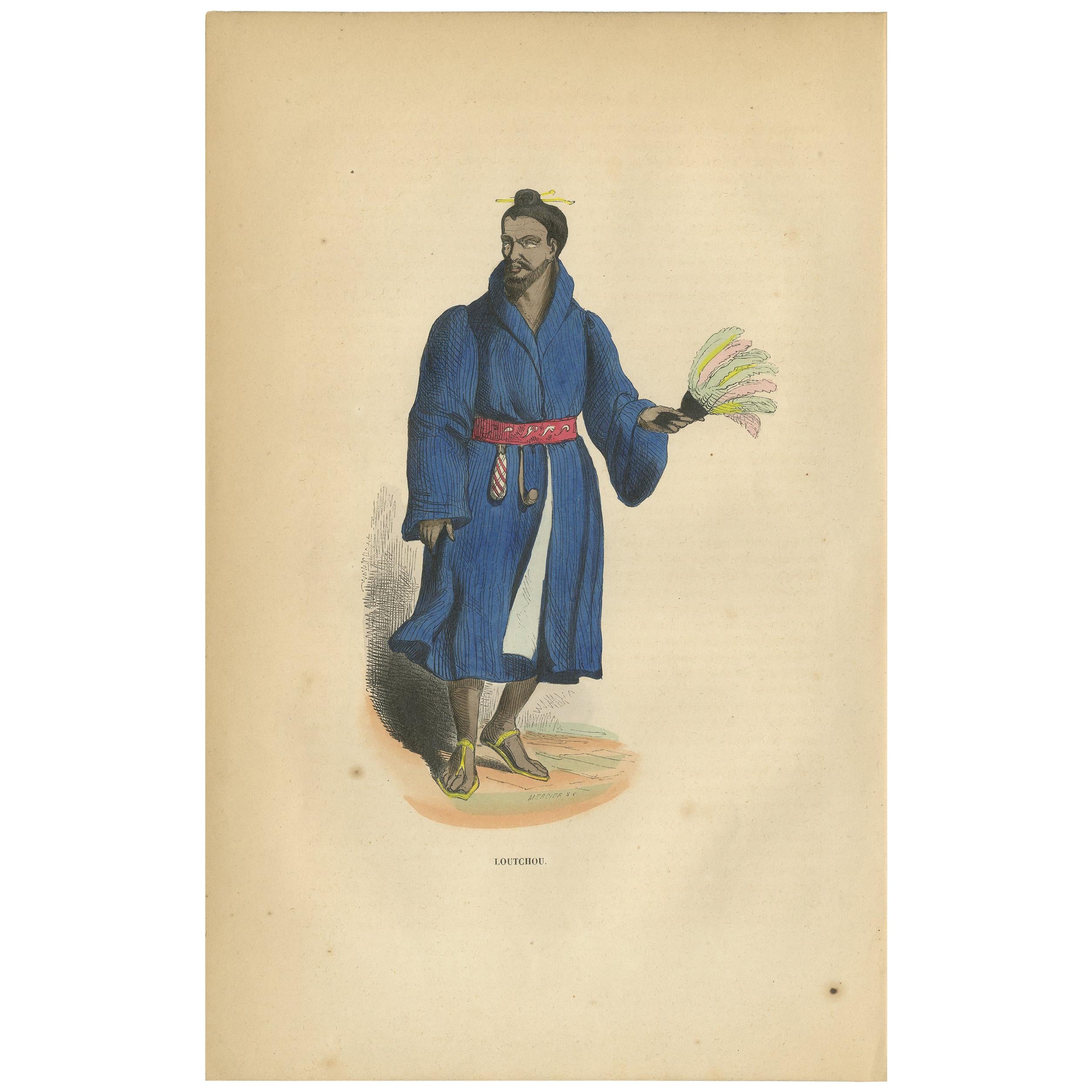 Print of a Man of the Lou-Tchou Islands (RyuKyu Islands or now Okinawa), Japan