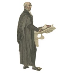 Antique Print of a Master of Arts of the Lower House, 1814