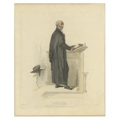 Antique Print of a Master of Arts of the Lower House, 1814