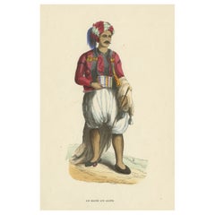 Impression ancienne d'un maréchal d'Alger, vers 1845