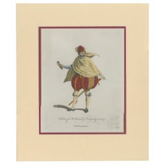 Impression ancienne d'un noble de Bourgogne en Bourgogne par Jefferys 1757