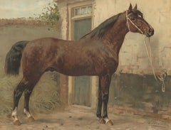 Antique Print of a Norman Horse by O. Eerelman, 1898