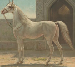 Antique Print of a Persian Horse by O. Eerelman, 1898