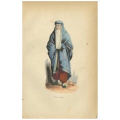 Antique Print of a Persian Woman by Wahlen '1843'