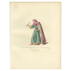 Impression ancienne d'un pharmacien, 15e siècle, par Bonnard, 1860