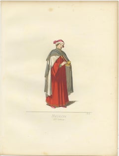 Antique Print of a Physician by Bonnard, '1860'